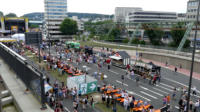 Blick von der prov. Fugngerbrcke