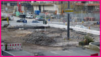 30.07.16 - Die Verkehrsinsel ist nun abgebaut.