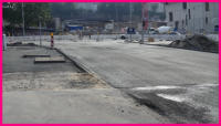 11.10.16 - Der fehlende Rest der Asphaltschicht wurde heute eingebaut.