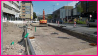 08.09.16 - An der Nordseite wird weiter der Unterbau hergestellt.