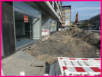 15.09.16 - Zwischen der Wesedonkstrae und dem Bau des Brgersteiges und dem Radweg begonnen.