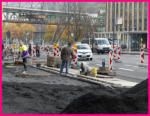 08.11.16 - Am Westteil haben die Pflasterarbeiten nun auch begonnen.