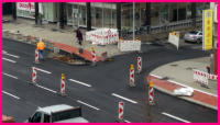 23.11.16 - Am Westteil wurde hier der Brgersteig an der Markommannenstr. verfugt.