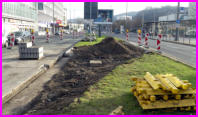 10.12.16 - Die prov. berfahrt an der Kluse wird wieder zurckgebaut.