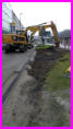 13.12.16 - Die Bordsteine sind fertig eingebaut.