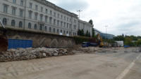 02.09.14 - Der Abtransportder Betonreste ist fast geschafft.