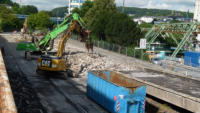 13.08.14 - Die brcke ist nun fast geschafft.