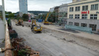 09.09.14 - Bis auf einer Wagenladung Bauschutt ist der Rckbau abgeschlossen.