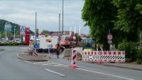21.05.14 - Die Bauarbeiten zur Kabelverlegung in der Hoeftstrae haben begonnen.