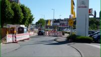 06.06.14 - Verlegung der Kabel fr die Ampel.- Blick Richtung Hoeftstrae