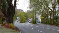 14.11.13 - Blick von der Barmenia in Fahrrichtung Elberfeld.