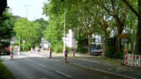 10.06.14 - Die Baustelle in Fahhrichtung Elberfeld
