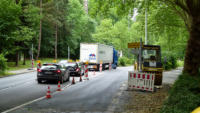 25.06.14  Nach Einbau der neuen Teerdecke