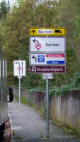 10.10.14 - Die Umleitungsstrecke wurde nun endlich ausgeschildert.