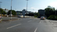 01.08.14 - Der neue 2.te Taxistand bis ca Mitte Januar 2015. Der andere Taxistand befindet sich im Westteil .