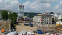 23.07.15 - Das alte Reststck der bahnhofstrae ist nun freigerumt. Der Investor kann nun hier anfangen.