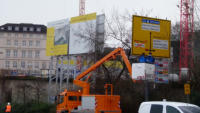 14.01.15 - Abbau des Parkleitsystem.