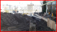 26.03.16 - Der Betonstreifen wurde nun ausgeschalt.