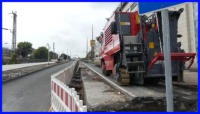 30.09.16 - Der Asphalt wird heute ausgebaut.