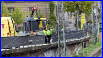 24.10.17 - Langsam wandert die Gelnderbaustelle nach Westen.