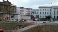 21.08.14 - Blick vom IC-Hotel nach Entfernung der Bume