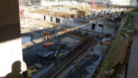 13.02.15 - Die ersten Fundamente werden eingeschalt.