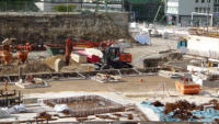 03.06.15 - Hier wurde der Boden mit Sand aufgefllt.