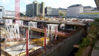 02.09.15 - Die Verteilebene der Fahrgste zum Busbahnhof wird nun erstellt.