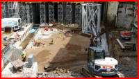 28.06.16 - An der Mall wurden weitere sandschichten eingebaut.