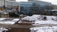 04.02.15 - In der letzten Januarwoche wurden die alten Versorgungsleitungen gekappt und abgebaut.