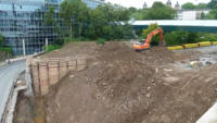 10.08.15 -  Auch am Westkopf wurde heute gearbeitet.