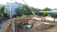 18.09.15 - Der erste Teil des Brckenlagers wurde heute gegossen.