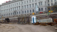 14.11.15 - Ein weiters Teilstck der Mauer ist nun fertig.