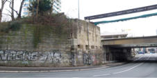 13.01.15 - Vorne der Rest der Brcke Immermannstrasse - hinten die Brcke Sdstrae