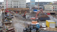 20.11.15 - Der Rckbau des Gelndes macht weitere Fortschritte 