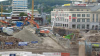 24.09.15 - Die Nordseite der neuen Geschftsbrcke wurde heute  gegossen.