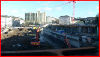 08.01.2016 - Die Bagger fressen sich weiter ins Gelnde.