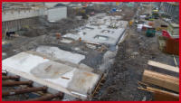 11.03.16 - Das erste Teilstck vom Boden ist fertig gegossen.