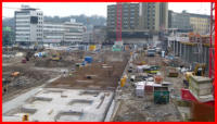 15.03.16 - Der Bewehrungsstahl ist nun fast fertig verlegt.