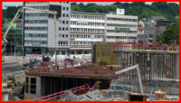 28.06.16 - Weitere Teilbetonierung der Parkhausdecke.