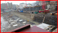 22.02.16 - Ein Betonfundament wurde gegossen.