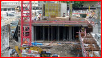 28.06.16 - Weitere Teilbetonierung der Parkhausdecke.