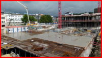 05.09.16 - Gegen Mittag war die Decke schon fast fertig gegossen.