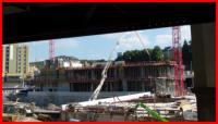 08.09.16 - Die Decke der zweiten Etage wurde heute gegossen.