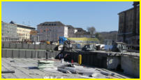 23.03.17 - Der Einbau der Bitumenbahnen geht weiter.