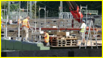 31.07.17 - Nun wird an der Treppe weitergearbeitet.