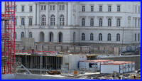 11.10.16 - Blick vom Parkhaus Hofaue. Die Decke ist nun fast geschlossen.