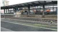 06.02.2018 -  Die Bahnsteigkanten sind nun in diesem Abschnitt  alle ausgebaut.