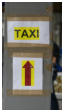 14.08.2018 - Neue Hinweisschilder zu den Taxis wurden angebracht.