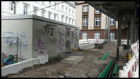 23.09.2019 - Blick auf die fertige Reihe der L-Steine